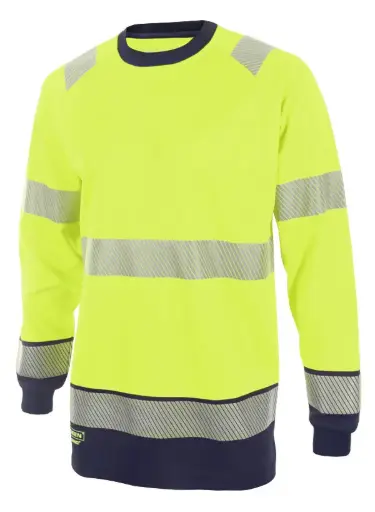 BEESWIFT HIVIS TWO TONE L/S T-SHIRT – Geltona / Tamsiai mėlyna (ilgomis rankovėmis)