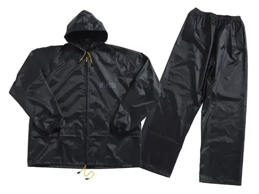  JCB BLACK TWO-PIECE RAINSUIT – Dvisluoksnis lietaus kostiumas (juodas)